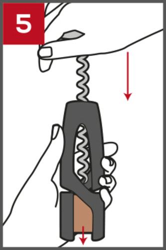 Tire-bouchon &agrave; vis sans fin avec coupe capsule Altar Basalte