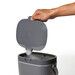 Bac à compost de cuisine gris 6,6 L