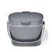 Bac à compost de cuisine gris 6,6 L