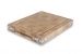 Billot à poser en bois de bout de charme équerres inox 35 x 45 cm