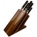 Bloc à couteaux en noyer aimanté en noyer DE 6 couteaux Kasumi Damas