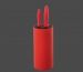 Bloc multi couteaux ø 12 x 22 cm rouge