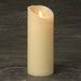 Bougie en cire D 8cm H 23 cm avec Led - 350 heures (sans pile)