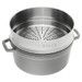 Cocotte ronde avec panier vapeur 26 cm Gris graphite