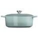 Cocotte Signature en fonte émaillée ovale 29 cm Sea Salt