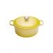 Cocotte Signature en fonte émaillée ronde 20 cm jaune Soleil