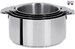 Série de 4 casseroles de 14 à 20 cm inox Mutine amovible sans poignée