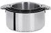 Série de 4 casseroles de 14 à 20 cm inox Mutine amovible sans poignée