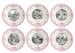 Coffret de 6 Assiettes Dessert Assorties MARIAGE ROSE