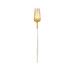 Set de 6 fourchettes de table Goa en acier inoxydable brossé Gold & manche blanc
