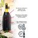 Rafraîchisseur de vin Noir pour rafraîchir et garder le vin frais pendant tout l