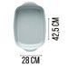 Grand plat rectangulaire Ultime en céramique culinaire four & table 42,5 cm x 28 cm Ecume