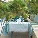 Nappe rectangulaire enduite Le Jacquard Français 175x250 Syracuse Aqua