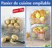 Panier de cuisine en acier empilable (5 Kg max)