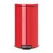 Poubelle à pédale 30L Flatback+ rouge