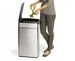 Poubelle Simplehuman rectangulaire profonde inox 40 L. Easy touch-bar