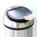 Poubelle TOUCH BIN Ronde 60 L acier inox brossé anti taches