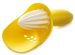 Presse agrume 'sans pépin ' jaune/blanc avec filtre à pépin intégré
