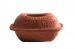 Römertopf petit modèle n°111 - Terrine en argile non vernissée pour une cuisson 'tradition' au four, à l'étouffée & sans graisse - Dimensions : 34.5 x 22.5 x (H) 17 cm