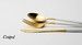Set de 115 pièces Goa en acier inoxydable brossé Gold & manche blanc