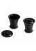 Set de 2 moules flan/cannelés silicone noir Mastrad