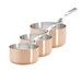 Set de 3 casseroles en cuivre induction Prima Matera de 16, 18 & 20 cm