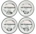 Coffret de 4 Assiettes Grand Modèle Assorties Les Fromages