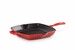 Skillet Gril en fonte émaillée Carré 26 cm Cerise