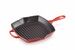 Skillet Gril en fonte émaillée Carré 26 cm Cerise