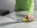 Spatule ajourée verte avec reposoir de propreté Joseph Joseph