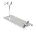 Support à jambon en inox 50 x 18 cm Ht 29 cm