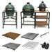 Table modulaire noire pour Big Green Egg XLarge avec plateau-grille inclus (sans roulettes vendues en option)