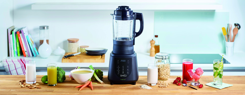 Blender Chauffant SIMEO Noir, 1000W, état Neuf, Modèle Aarke 126-AA01-White