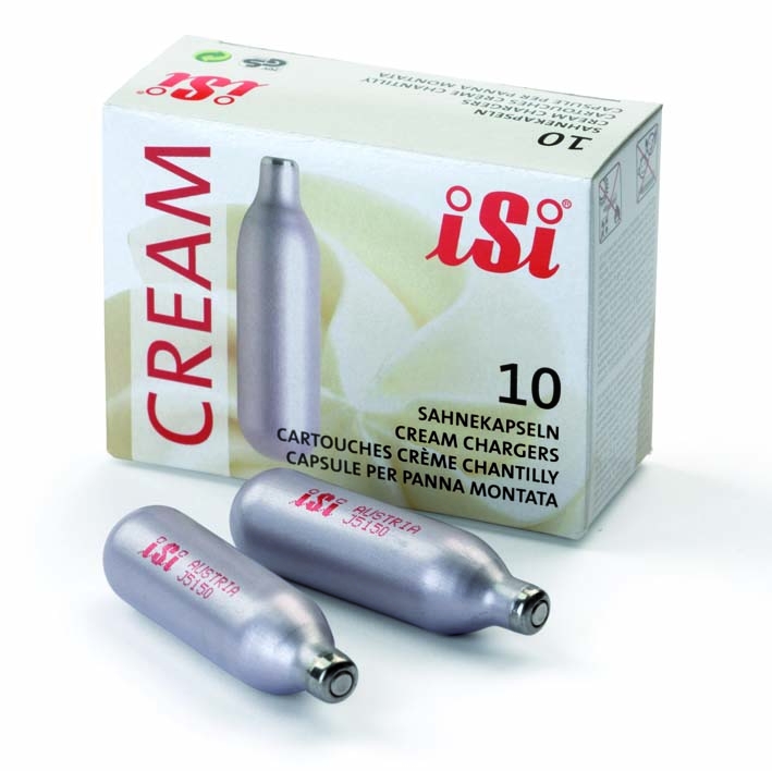 Boîte de 10 cartouches N2O pour siphons de crème - 44185 - ISI