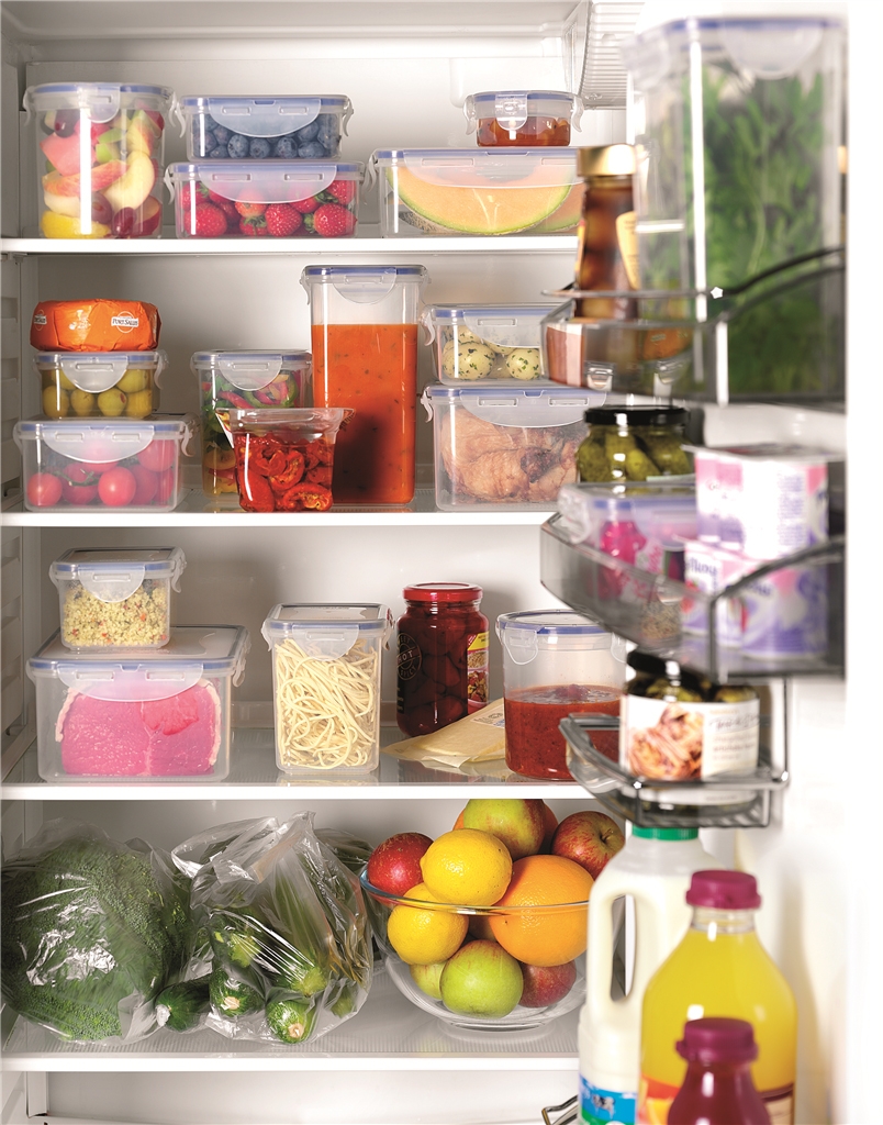 Lock & Lock HPL 825 Rectangulaire Boîte 2,3 L Bleu, Transparent