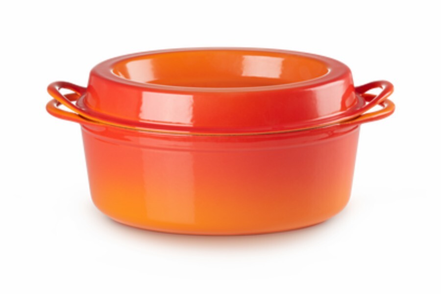 CREALYS GRAND CHEF Cocotte ovale en fonte d'acier émaillée - L 37 cm