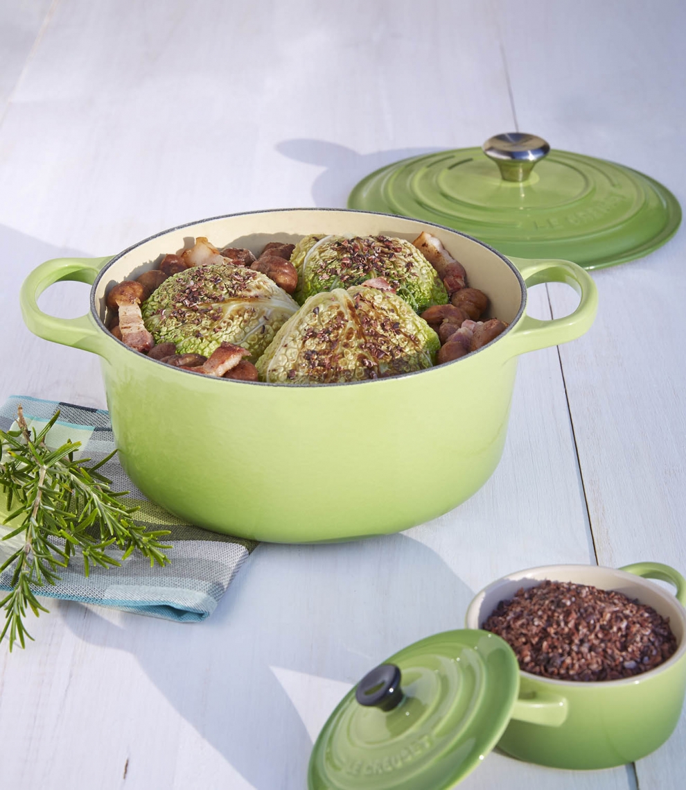 Cocotte Le Creuset Ronde 5,5 L - Fonte émaillée Bleu Sarcelle - Pour Mijotés, Rôtis Et Cuissons Lentes