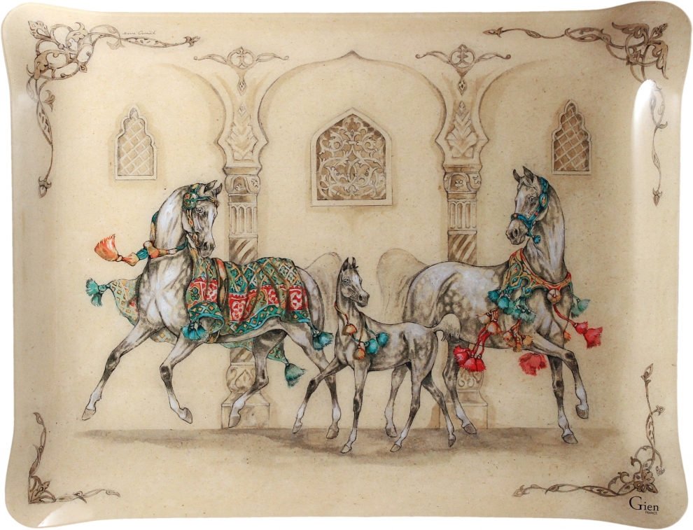 Ceramic mug horse - Chevaux du Vent | Faïencerie de