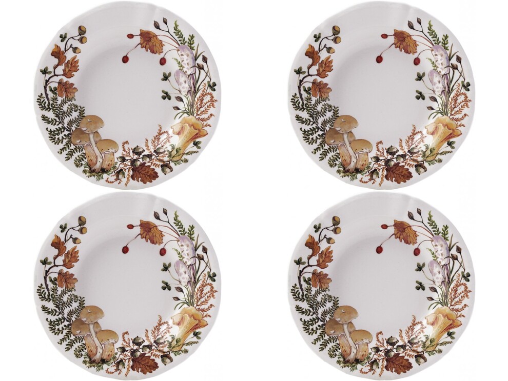 Coffret De 4 Assiettes Hors D' uvre Chanterelle 1809B4AB26