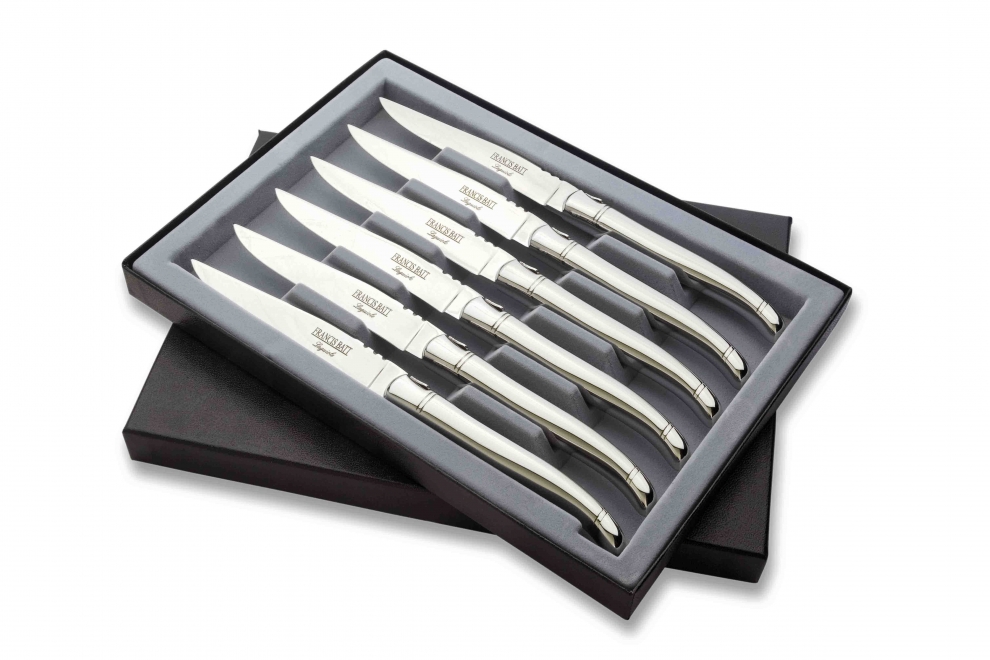 Coffret de 6 couteaux de table Laguiole inox - 0200201 - LAGUIOLE