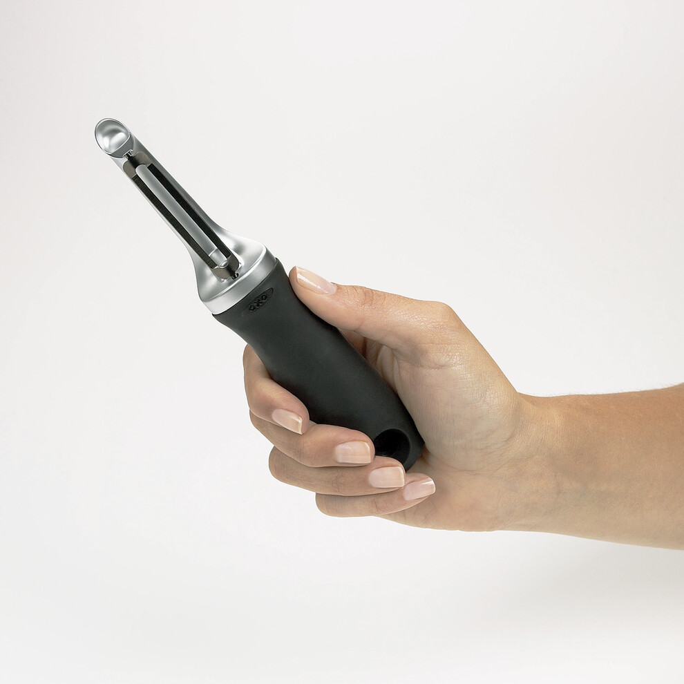 Éplucheur à Tomates Et Peaux Fines OXO Good Grips - Économe Dentelé Inox Noir