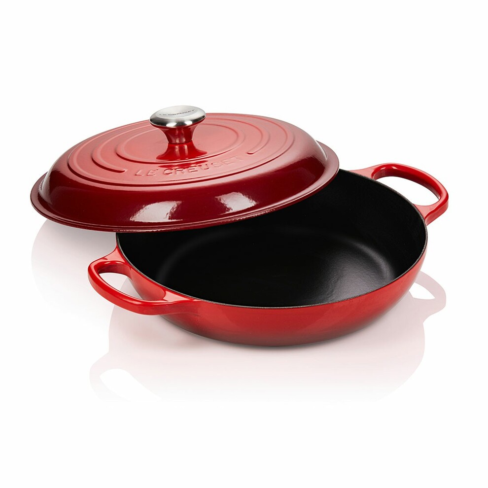 Présentoir 5 Niveaux Le Creuset – Rouge Cerise, Fonte émaillée, étagère 89cm, France