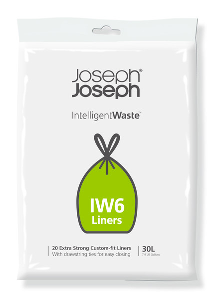 Sacs poubelles de 30 litres (paquet de 20) IW6 pour poubelle Totem 60  litres (A) - 30058 - JOSEPH JOSEPH