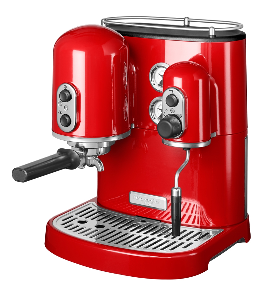 Machine  caf   espresso KitchenAid  Artisan rouge empire 