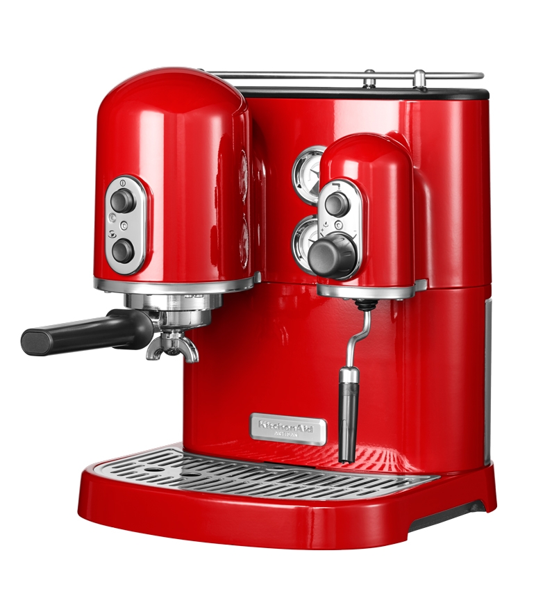 Machine  caf   espresso KitchenAid  Artisan rouge empire 