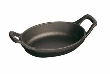 Lot De 3 Plats Staub En Fonte Noire Mat Vintage – Fabrication Française