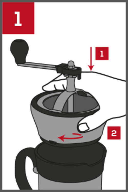 Paris Press. Moulin à café et cafetière à piston 2 en 1 - Peugeot