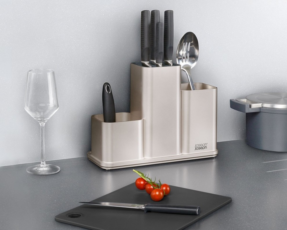 Organisateur de plan de travail de cuisine avec planche à découper