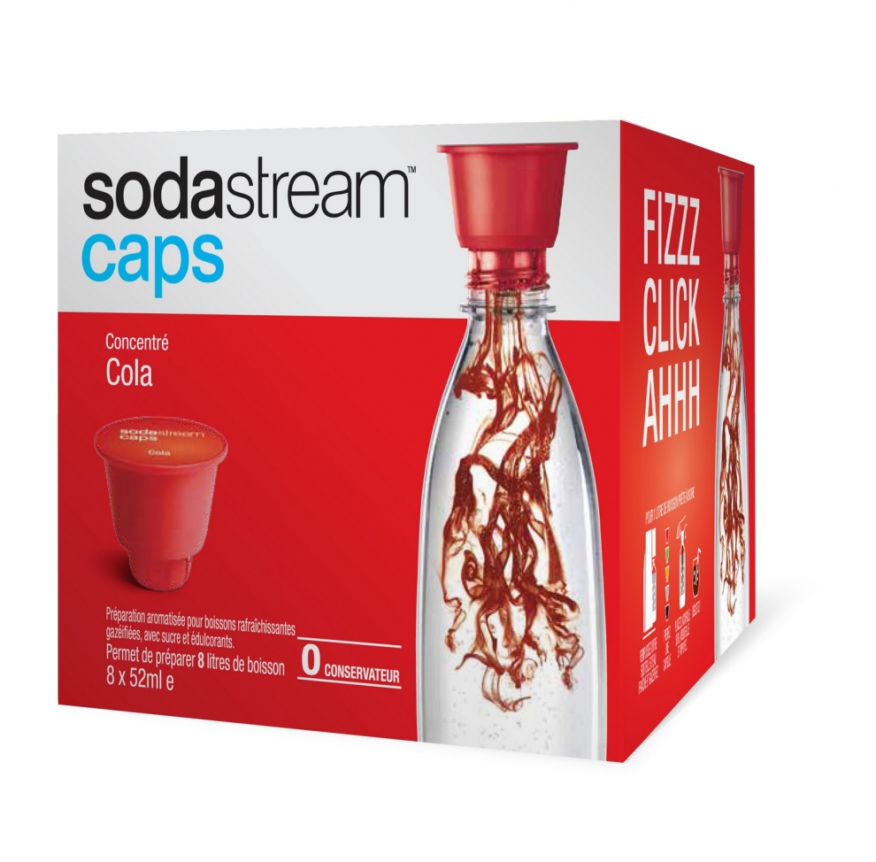 Pack 8 capsules de sirop Sodastream cola - 30925465 - SODASTREAM
