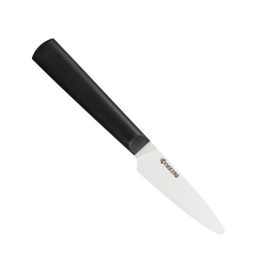 Petit couteau d'office 7,5 cm lame céramique - manche noir - TK-075WH-BK -  KYOCERA